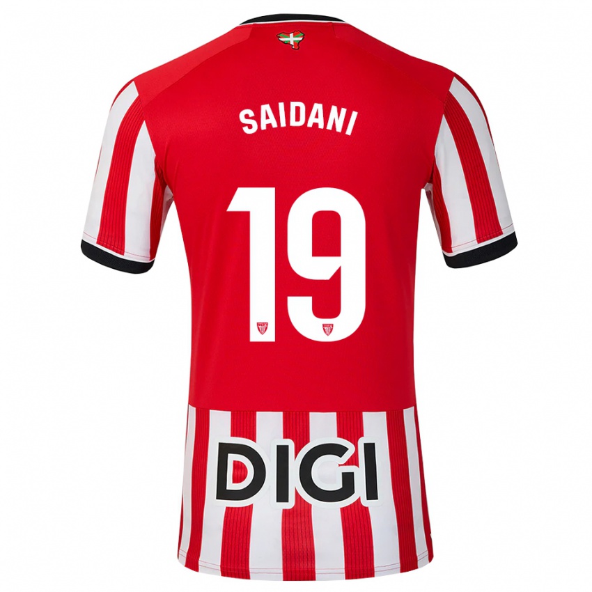 ילדים Ismahel Saidani #19 אדום שחור לבן ג'רזי ביתית 2026/27 חולצה קצרה