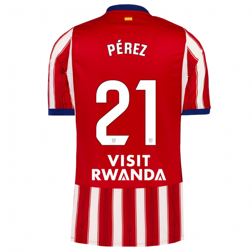 ילדים Diego Pérez #21 כחול מלכותי אדום לבן ג'רזי ביתית 2026/27 חולצה קצרה