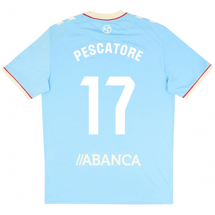 ילדים Camila Pescatore #17 כחול שמיים לבן אדום ג'רזי ביתית 2026/27 חולצה קצרה