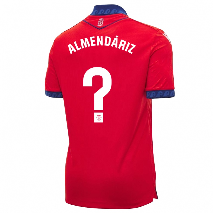 ילדים Kike Almendáriz #0 אדום כחול צי לבן ג'רזי ביתית 2026/27 חולצה קצרה