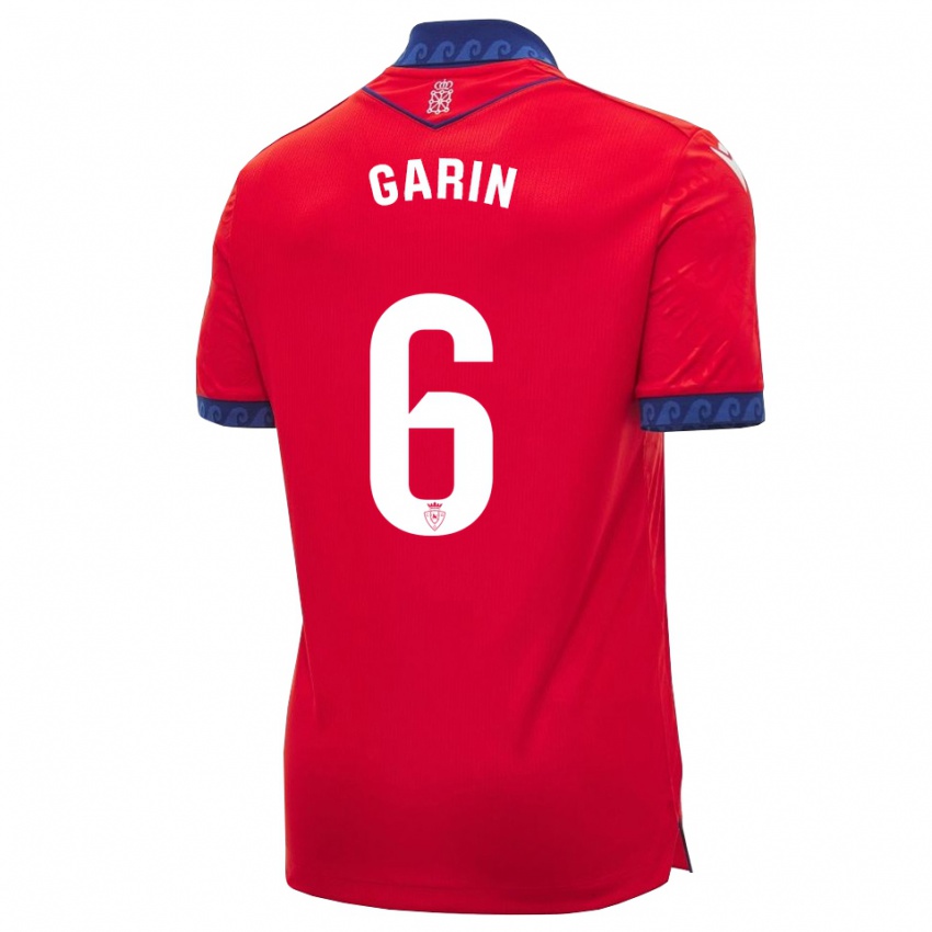 ילדים Xabi Garin #6 אדום כחול צי לבן ג'רזי ביתית 2026/27 חולצה קצרה