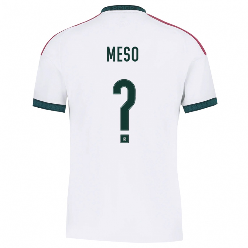 ילדים Meso #0 ירוק כהה לבן אדום ג'רזי ביתית 2026/27 חולצה קצרה