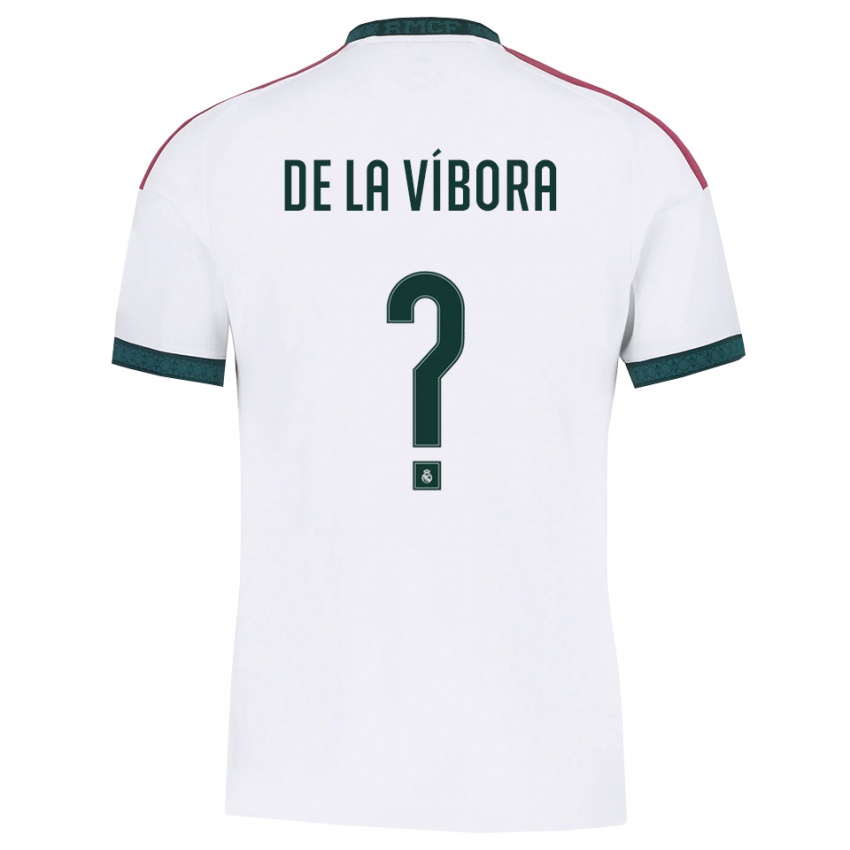 ילדים David De La Víbora #0 ירוק כהה לבן אדום ג'רזי ביתית 2026/27 חולצה קצרה