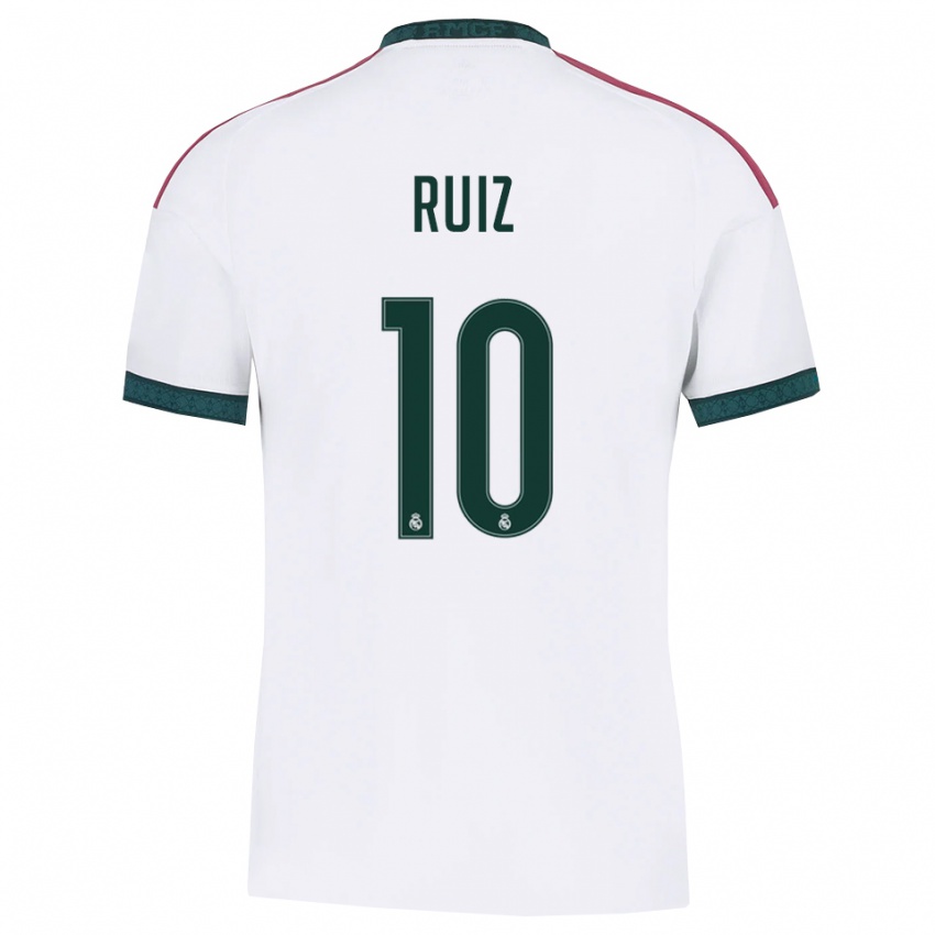 ילדים Alberto Ruiz #10 ירוק כהה לבן אדום ג'רזי ביתית 2026/27 חולצה קצרה
