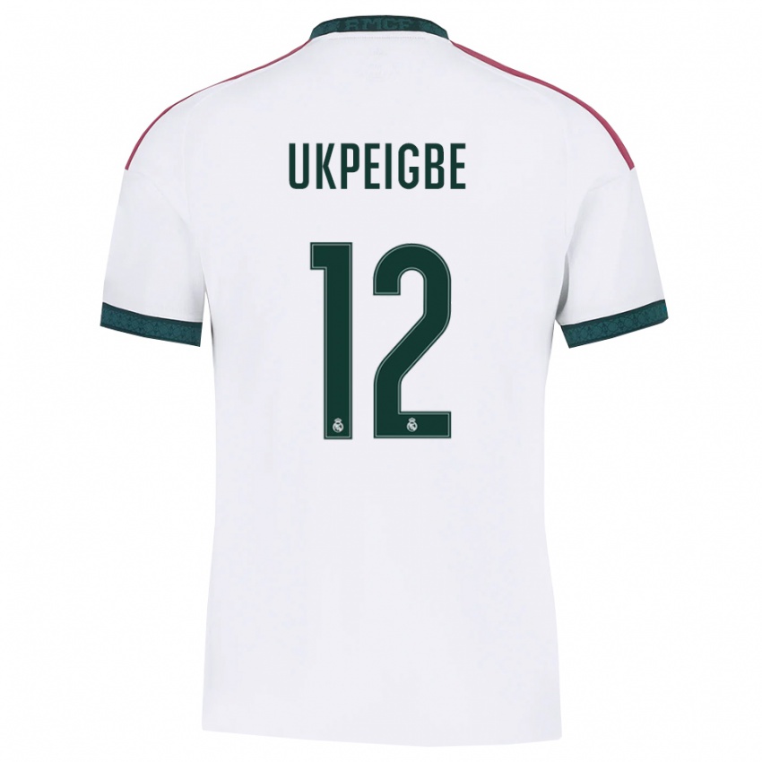 ילדים Melvin Ukpeigbe #12 ירוק כהה לבן אדום ג'רזי ביתית 2026/27 חולצה קצרה