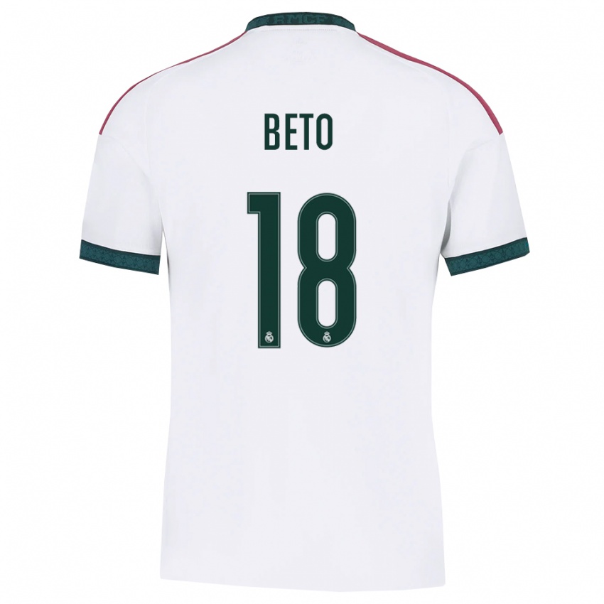 ילדים Beto Martínez #18 ירוק כהה לבן אדום ג'רזי ביתית 2026/27 חולצה קצרה
