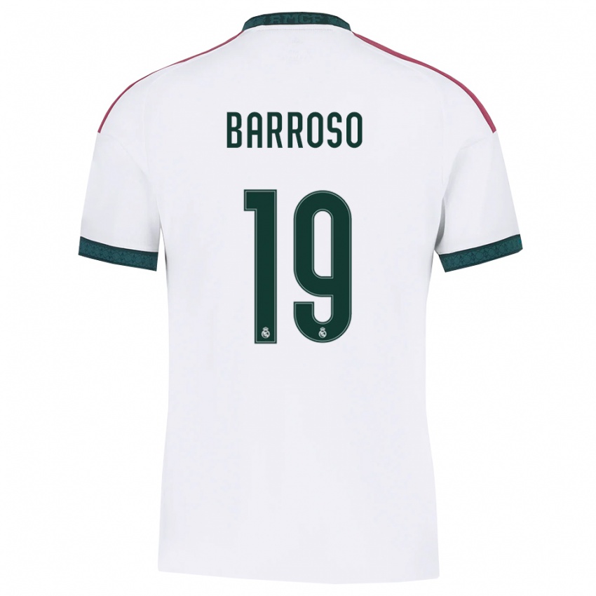 ילדים Jaime Barroso #19 ירוק כהה לבן אדום ג'רזי ביתית 2026/27 חולצה קצרה