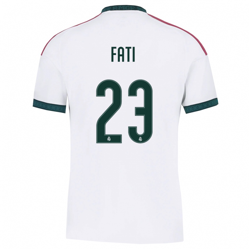 ילדים Lamini Fati #23 ירוק כהה לבן אדום ג'רזי ביתית 2026/27 חולצה קצרה