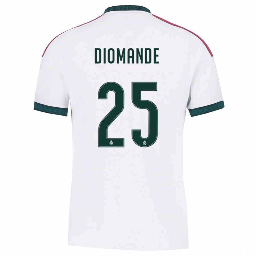 ילדים יאן דיומנדה #25 ירוק כהה לבן אדום ג'רזי ביתית 2026/27 חולצה קצרה