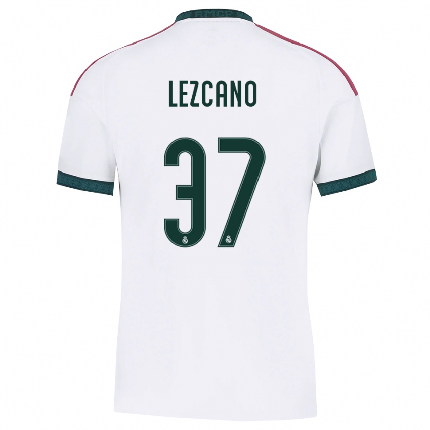 ילדים Álvaro Lezcano #37 ירוק כהה לבן אדום ג'רזי ביתית 2026/27 חולצה קצרה