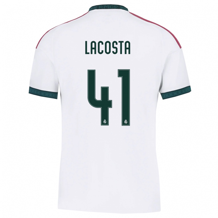ילדים Diego Lacosta #41 ירוק כהה לבן אדום ג'רזי ביתית 2026/27 חולצה קצרה