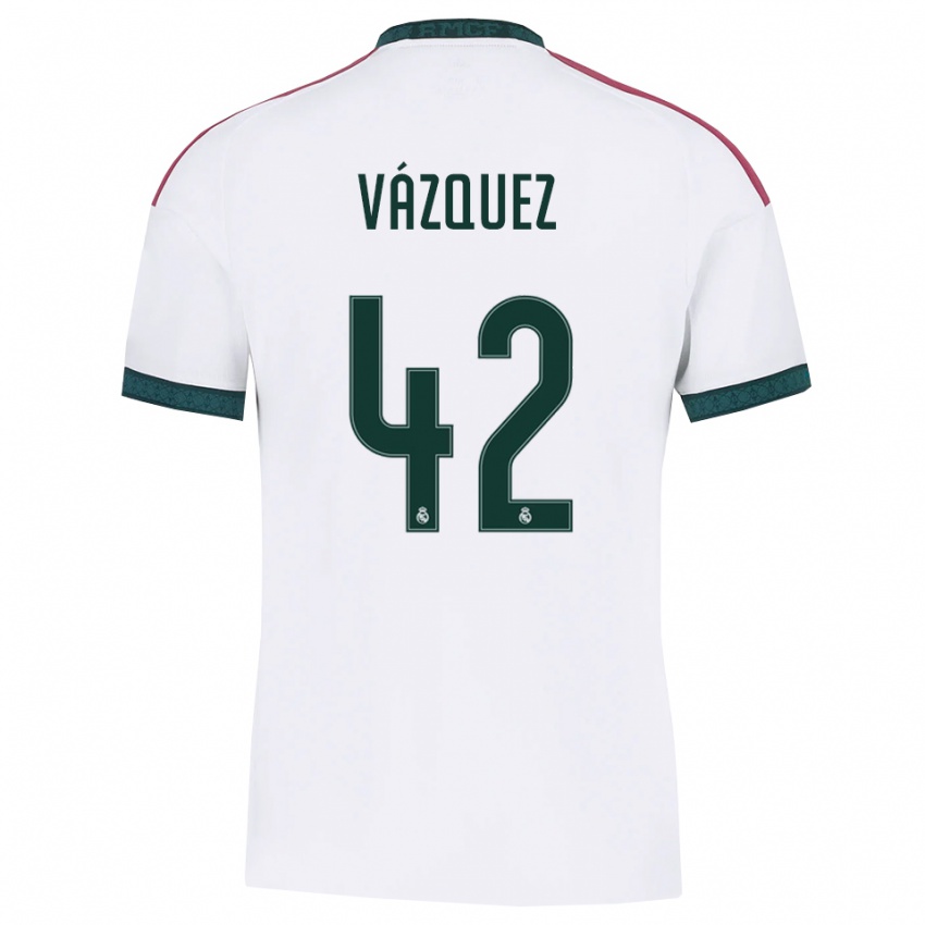 ילדים Erik Vázquez #42 ירוק כהה לבן אדום ג'רזי ביתית 2026/27 חולצה קצרה