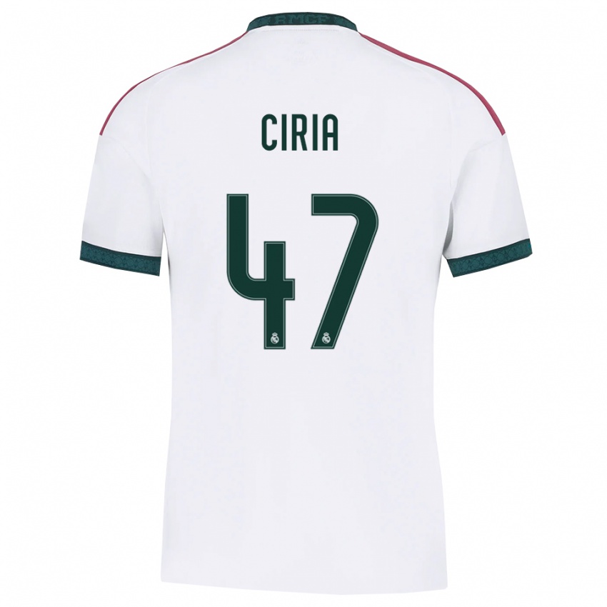 ילדים Alexis Ciria #47 ירוק כהה לבן אדום ג'רזי ביתית 2026/27 חולצה קצרה