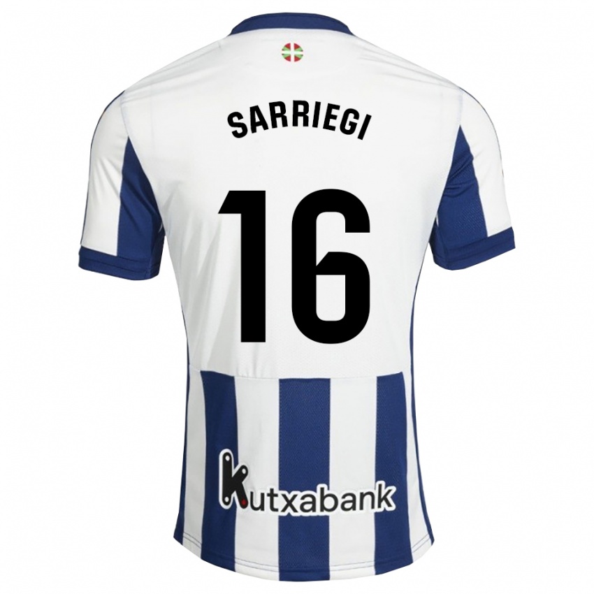 ילדים Nora Sarriegi #16 כחול צי זהב ג'רזי ביתית 2026/27 חולצה קצרה