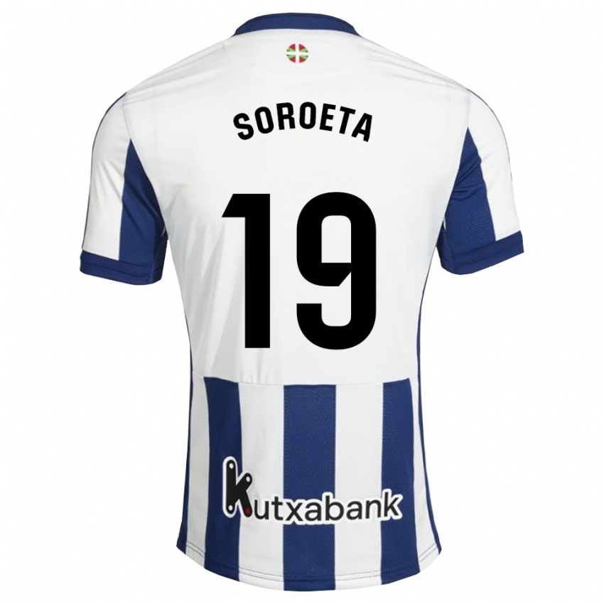 ילדים Javier Soroeta #19 כחול צי זהב ג'רזי ביתית 2026/27 חולצה קצרה