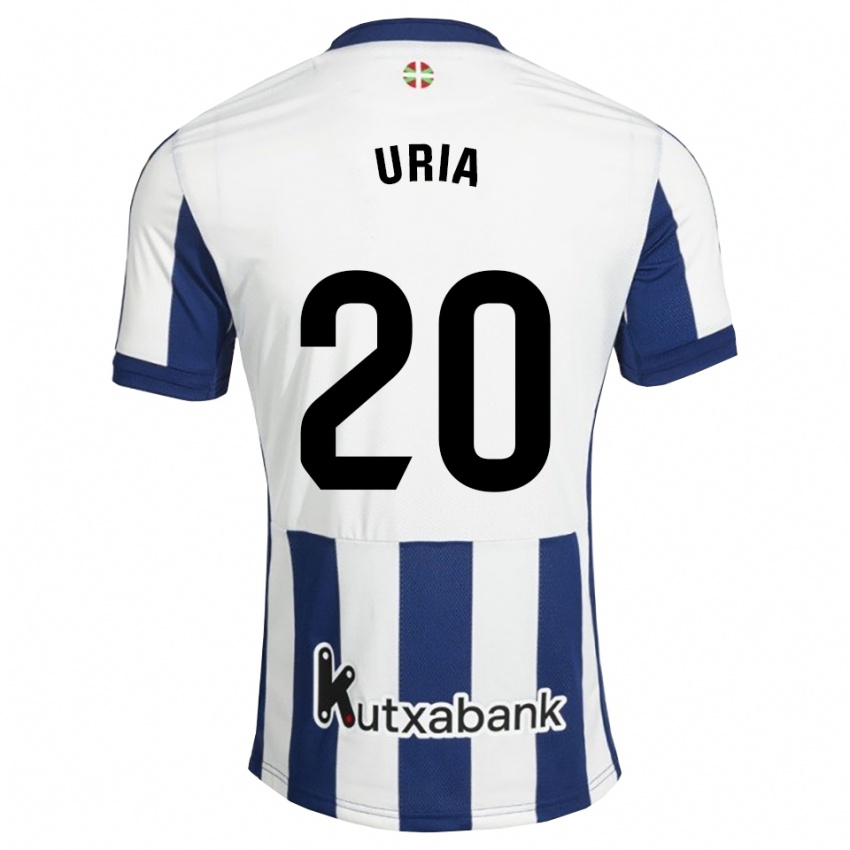 ילדים Mirari Uria Gabilondo #20 כחול צי זהב ג'רזי ביתית 2026/27 חולצה קצרה