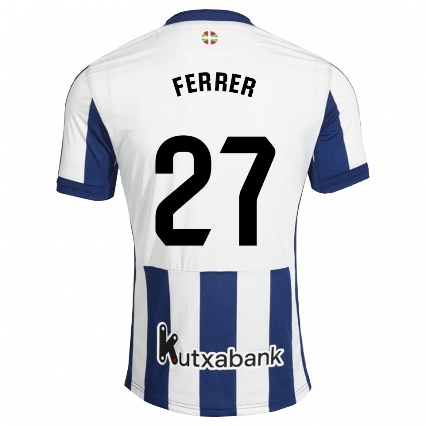 ילדים Iker Ferrer #27 כחול צי זהב ג'רזי ביתית 2026/27 חולצה קצרה