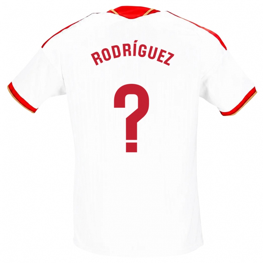 ילדים René Rodríguez #0 לבן אדום ג'רזי ביתית 2026/27 חולצה קצרה