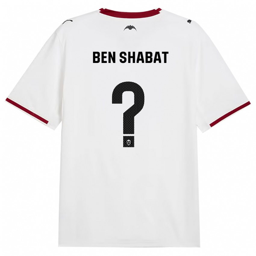ילדים Arad Ben Shabat #0 שחור לבן אדום צהוב ג'רזי ביתית 2026/27 חולצה קצרה