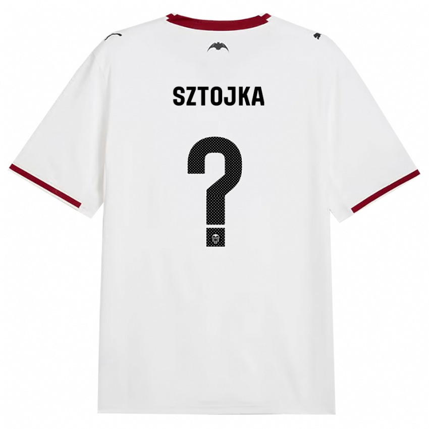 ילדים Márk Sztojka #0 שחור לבן אדום צהוב ג'רזי ביתית 2026/27 חולצה קצרה