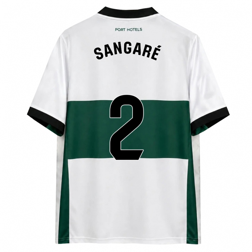 ילדים בובה סנגרה #2 ירוק לבן אדום ג'רזי ביתית 2026/27 חולצה קצרה