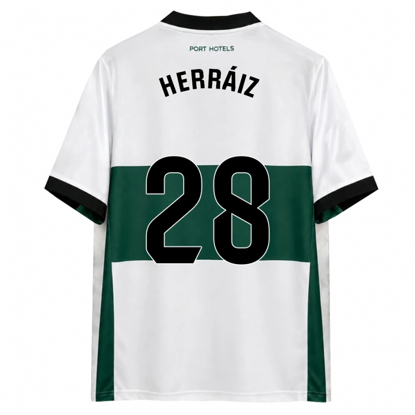 ילדים Alex Herráiz #28 ירוק לבן אדום ג'רזי ביתית 2026/27 חולצה קצרה