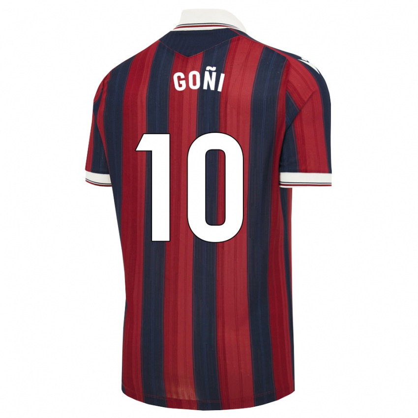 ילדים Hugo Goñi #10 כחול חצות אדום ג'רזי ביתית 2026/27 חולצה קצרה