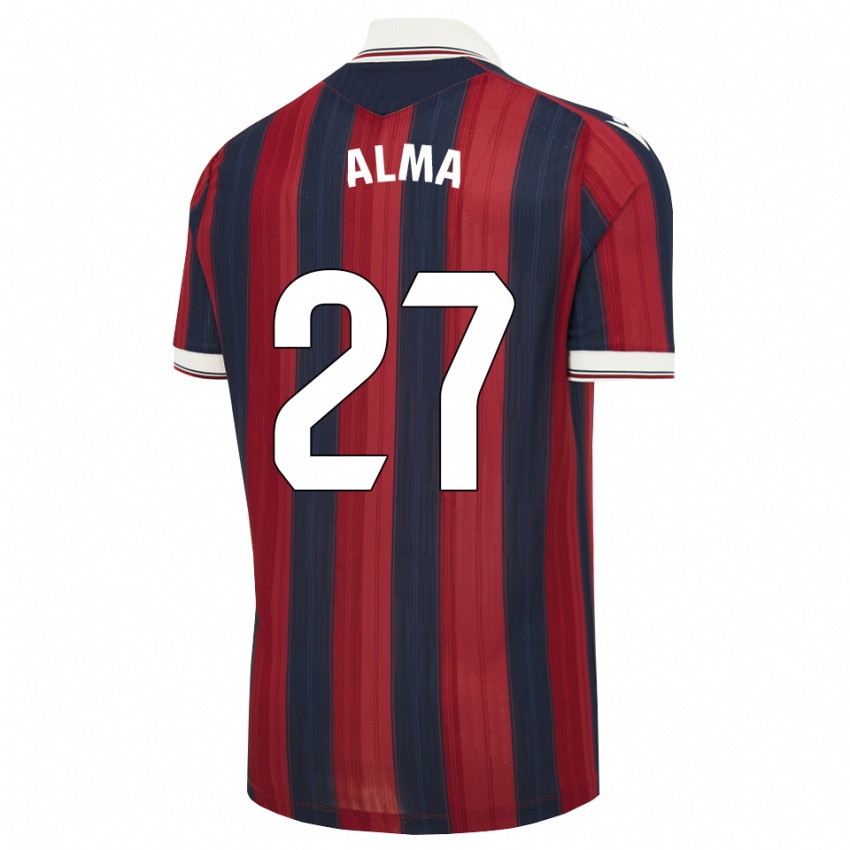 ילדים Alma Velasco #27 כחול חצות אדום ג'רזי ביתית 2026/27 חולצה קצרה