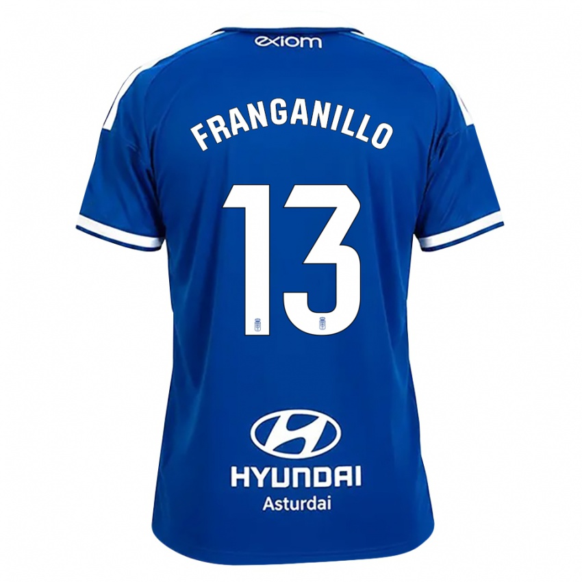 ילדים Samu Franganillo #13 כחול בינוני לבן ג'רזי ביתית 2026/27 חולצה קצרה
