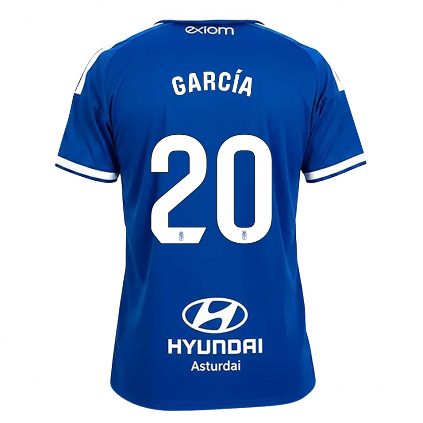 ילדים Pelayo García #20 כחול בינוני לבן ג'רזי ביתית 2026/27 חולצה קצרה