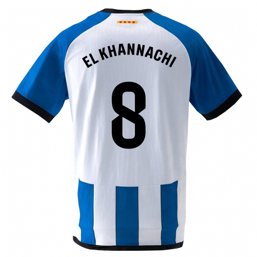 ילדים Youssef El Khannachi #8 כחול לבן מלכותי ג'רזי ביתית 2026/27 חולצה קצרה
