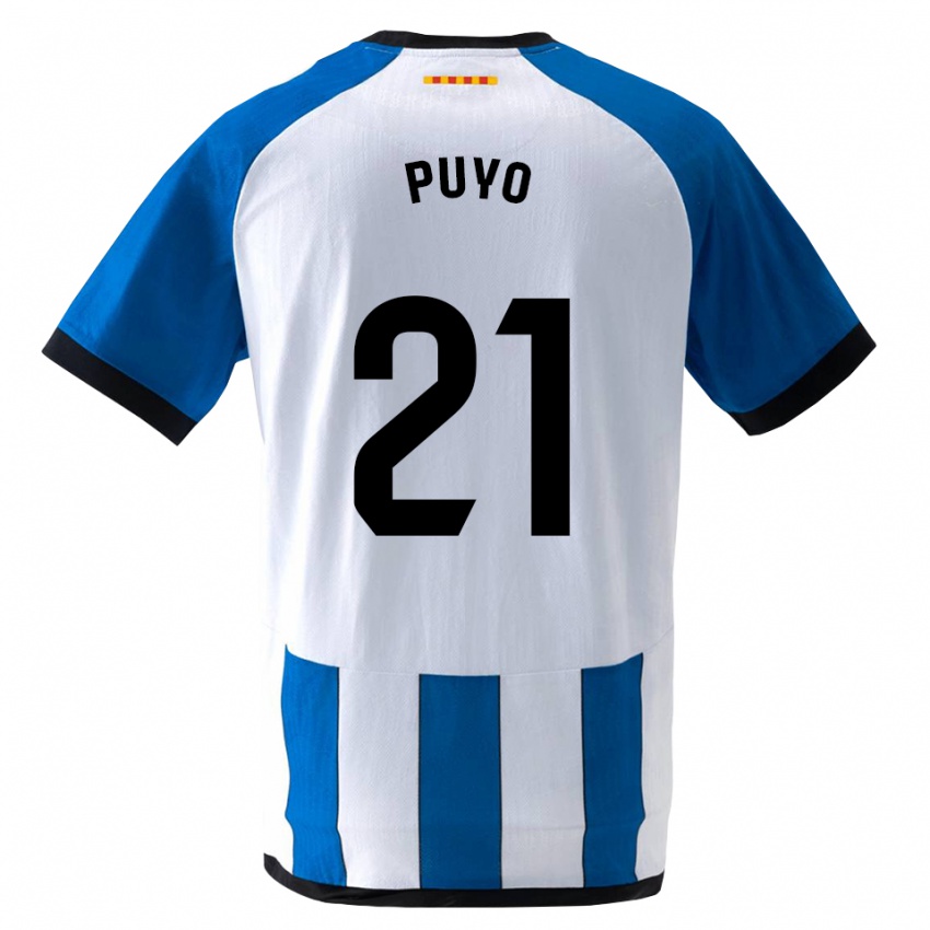 ילדים Samuel Puyo #21 כחול לבן מלכותי ג'רזי ביתית 2026/27 חולצה קצרה