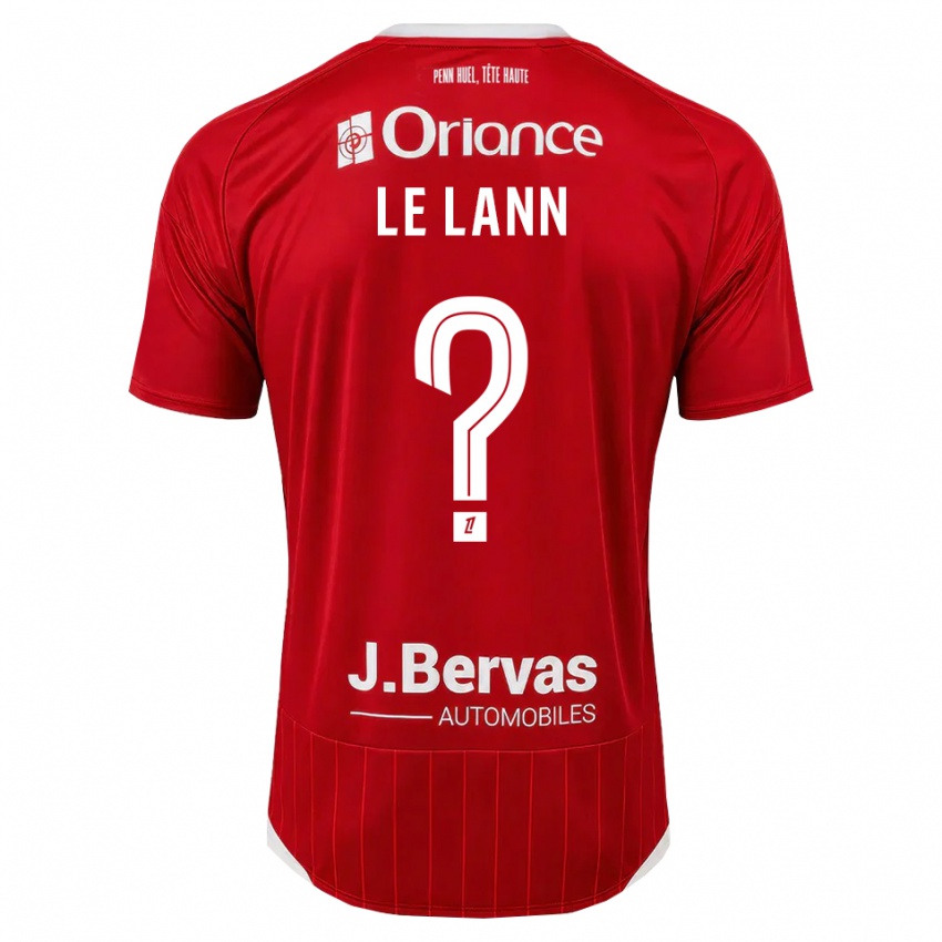 ילדים Lauraleen Le Lann #0 לבן אדום ג'רזי ביתית 2026/27 חולצה קצרה