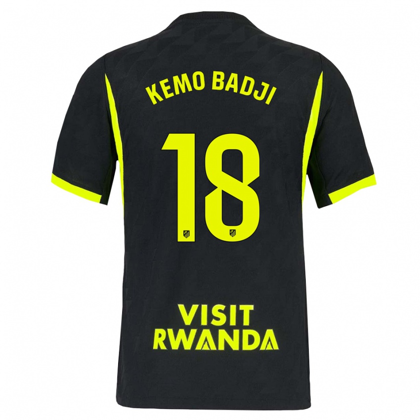 ילדים Abdou Kemo Badji #18 ירוק בהיר שחור הרחק ג'רזי 2026/27 חולצה קצרה