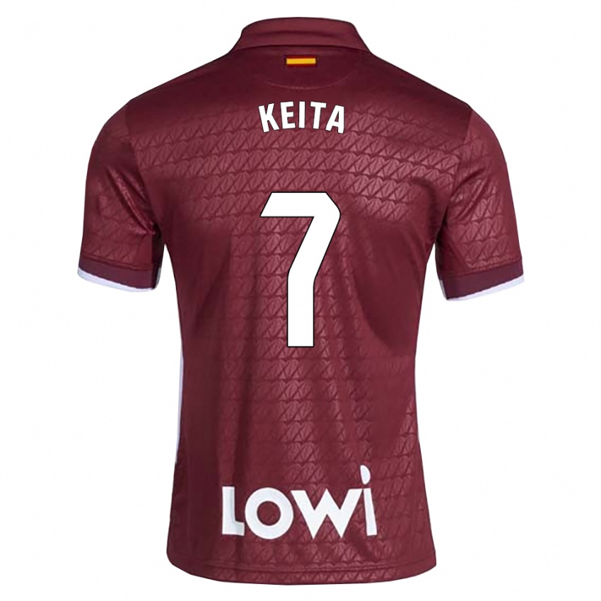 ילדים Abdoulaye Keita #7 אדום כהה לבן הרחק ג'רזי 2026/27 חולצה קצרה