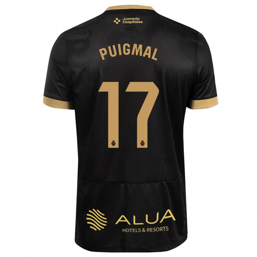 ילדים Arnau Puigmal #17 חום חולי שחור אדום הרחק ג'רזי 2026/27 חולצה קצרה