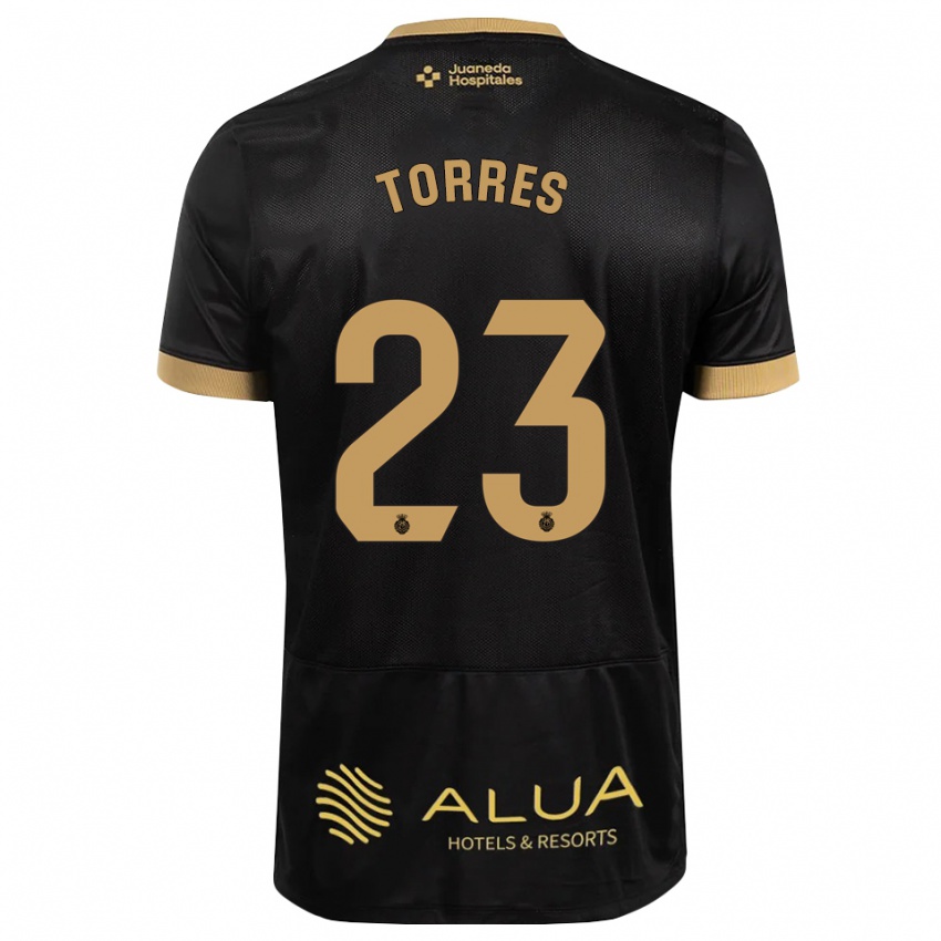 ילדים Iker Torres #23 חום חולי שחור אדום הרחק ג'רזי 2026/27 חולצה קצרה