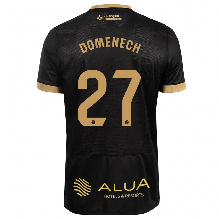 ילדים Marc Domenech #27 חום חולי שחור אדום הרחק ג'רזי 2026/27 חולצה קצרה