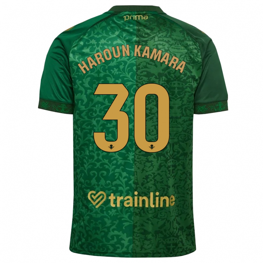 ילדים Miguel Haroun Kamara #30 ירוק יער אדמדם כהה הרחק ג'רזי 2026/27 חולצה קצרה