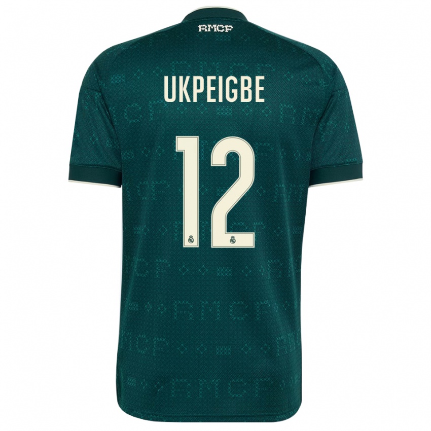ילדים Melvin Ukpeigbe #12 אפור כהה לבן הרחק ג'רזי 2026/27 חולצה קצרה