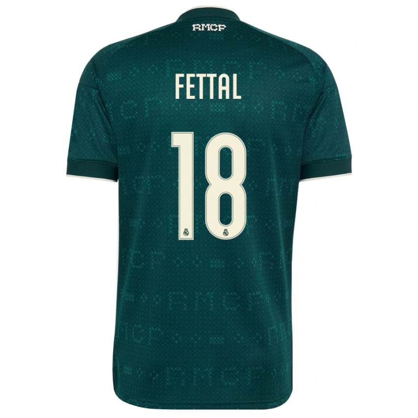 ילדים Rachad Fettal #18 אפור כהה לבן הרחק ג'רזי 2026/27 חולצה קצרה