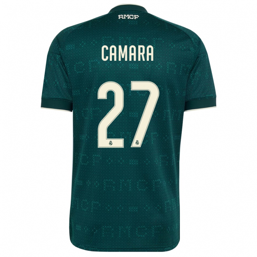 ילדים Kalifa Camara #27 אפור כהה לבן הרחק ג'רזי 2026/27 חולצה קצרה