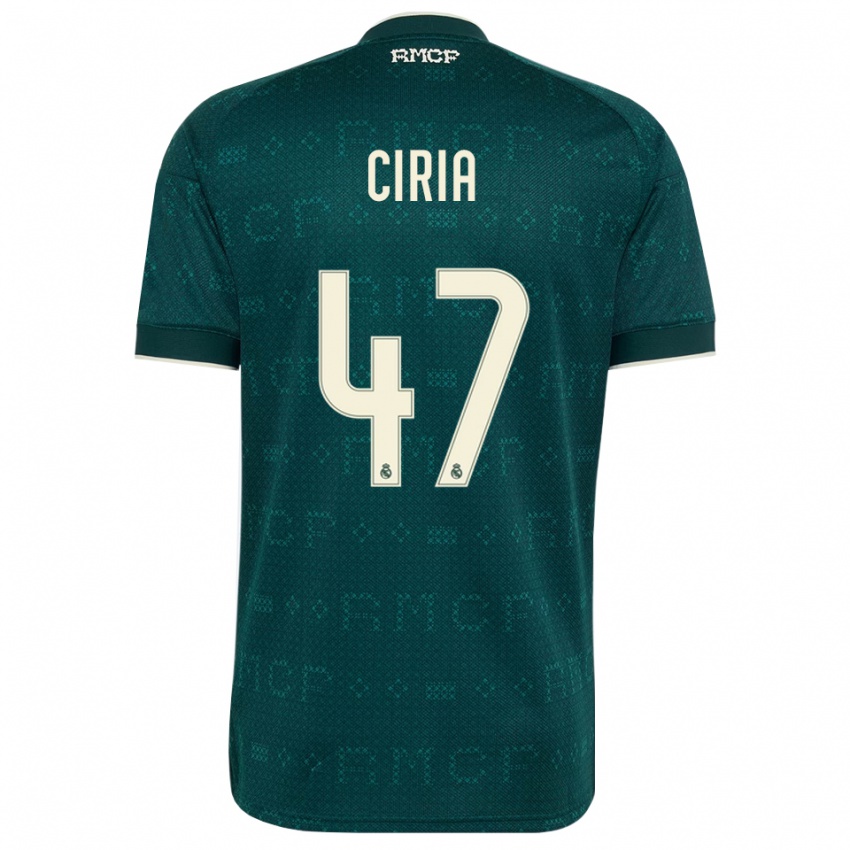 ילדים Alexis Ciria #47 אפור כהה לבן הרחק ג'רזי 2026/27 חולצה קצרה