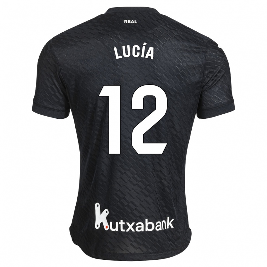 ילדים Lucía Rodríguez #12 שחור לבן הרחק ג'רזי 2026/27 חולצה קצרה