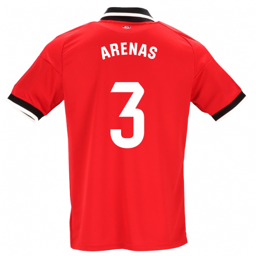 ילדים Manu Arenas #3 לבן אדום שחור הרחק ג'רזי 2026/27 חולצה קצרה