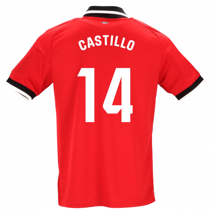 ילדים Silvio Castillo #14 לבן אדום שחור הרחק ג'רזי 2026/27 חולצה קצרה
