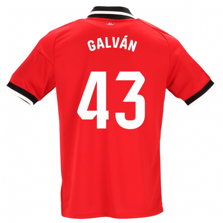 ילדים Arnaudis Galván #43 לבן אדום שחור הרחק ג'רזי 2026/27 חולצה קצרה