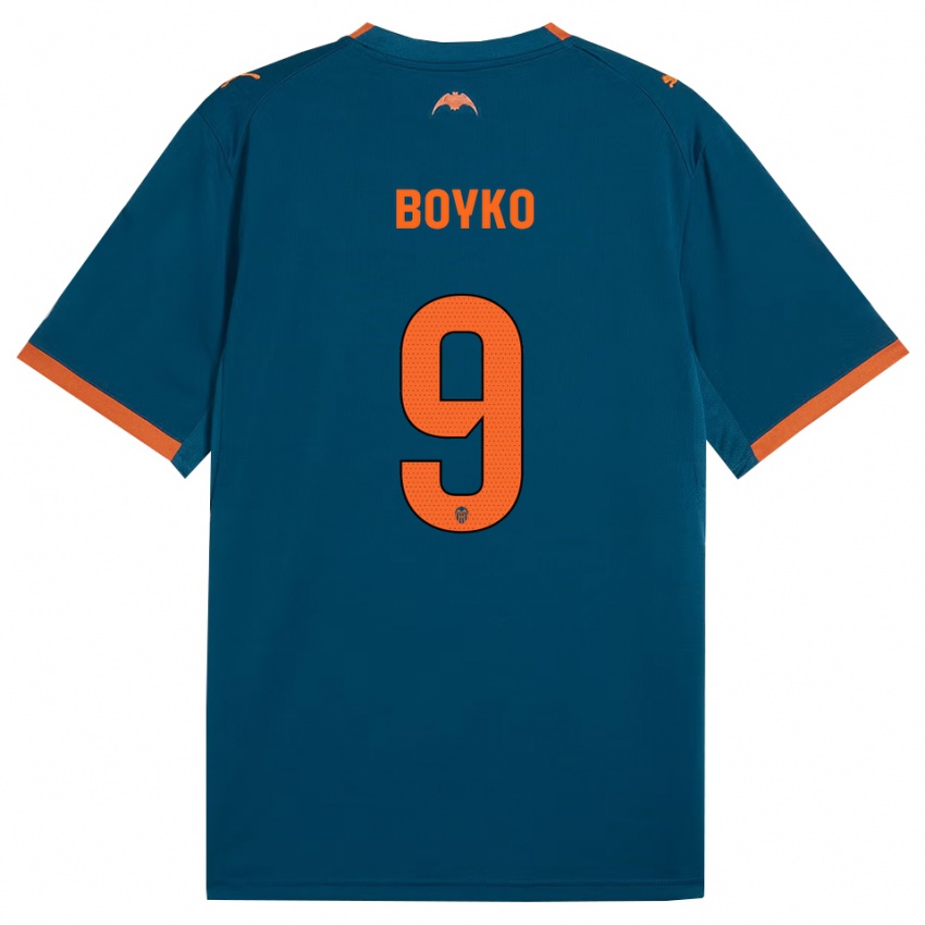 ילדים Yaroslav Boyko #9 כחול דודג' כתום הרחק ג'רזי 2026/27 חולצה קצרה