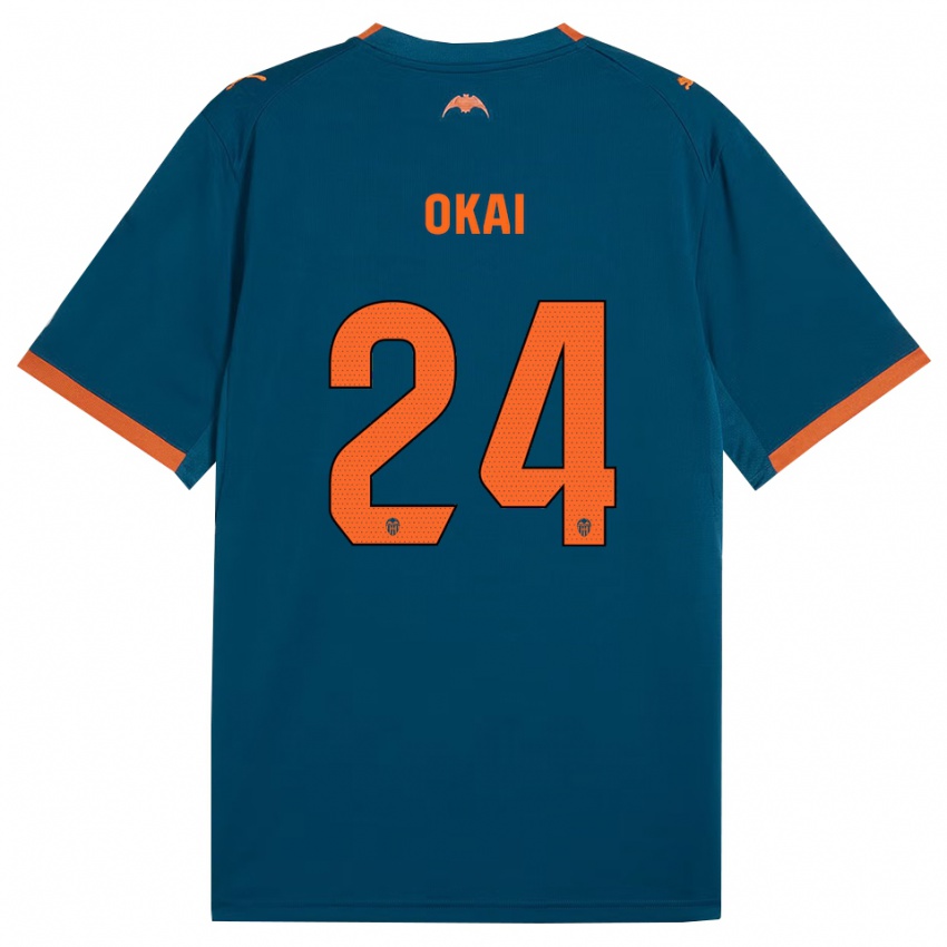 ילדים Leslie Okai #24 כחול דודג' כתום הרחק ג'רזי 2026/27 חולצה קצרה