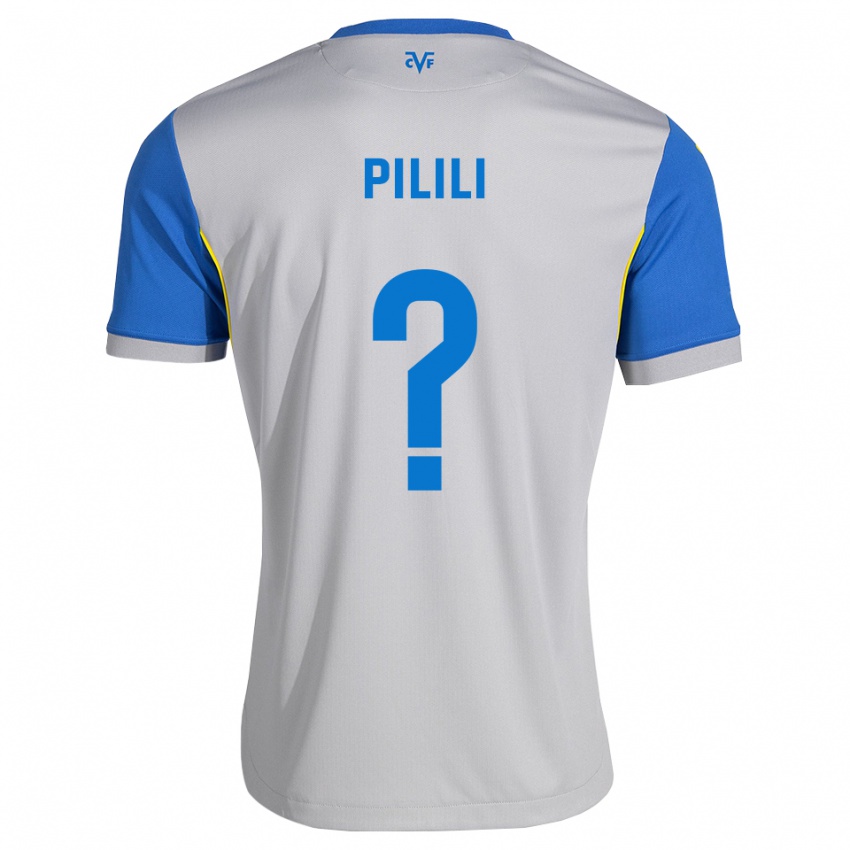 ילדים Lucas Pilili #0 כחול דודג' אפור הרחק ג'רזי 2026/27 חולצה קצרה